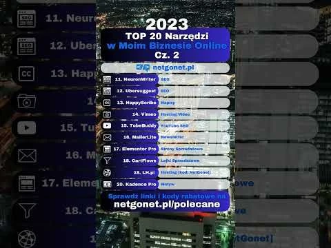 TOP 20 Narzędzi Biznes Online | Część 2