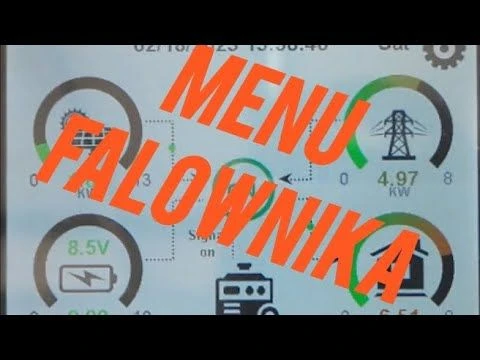 DEYE hybryda offgrid ongrid magazyn energii, omówienie menu